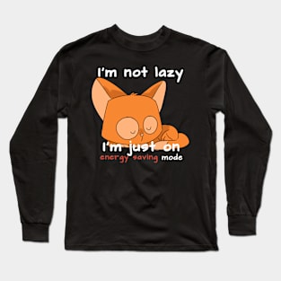 I'm not lazy cat Long Sleeve T-Shirt